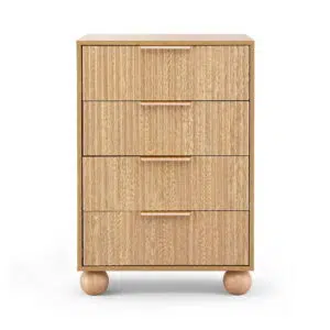 Artiss 4-drawer Pine Modern Dresser Compact Functional