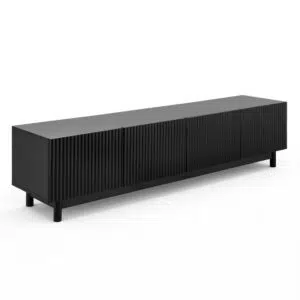 Artiss 180cm Black TV Unit E1 PB Melamine 60kg Capacity