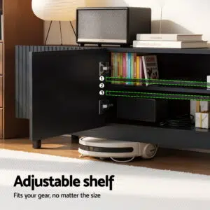 Artiss 180cm TV Storage Cabinet Black 60kg