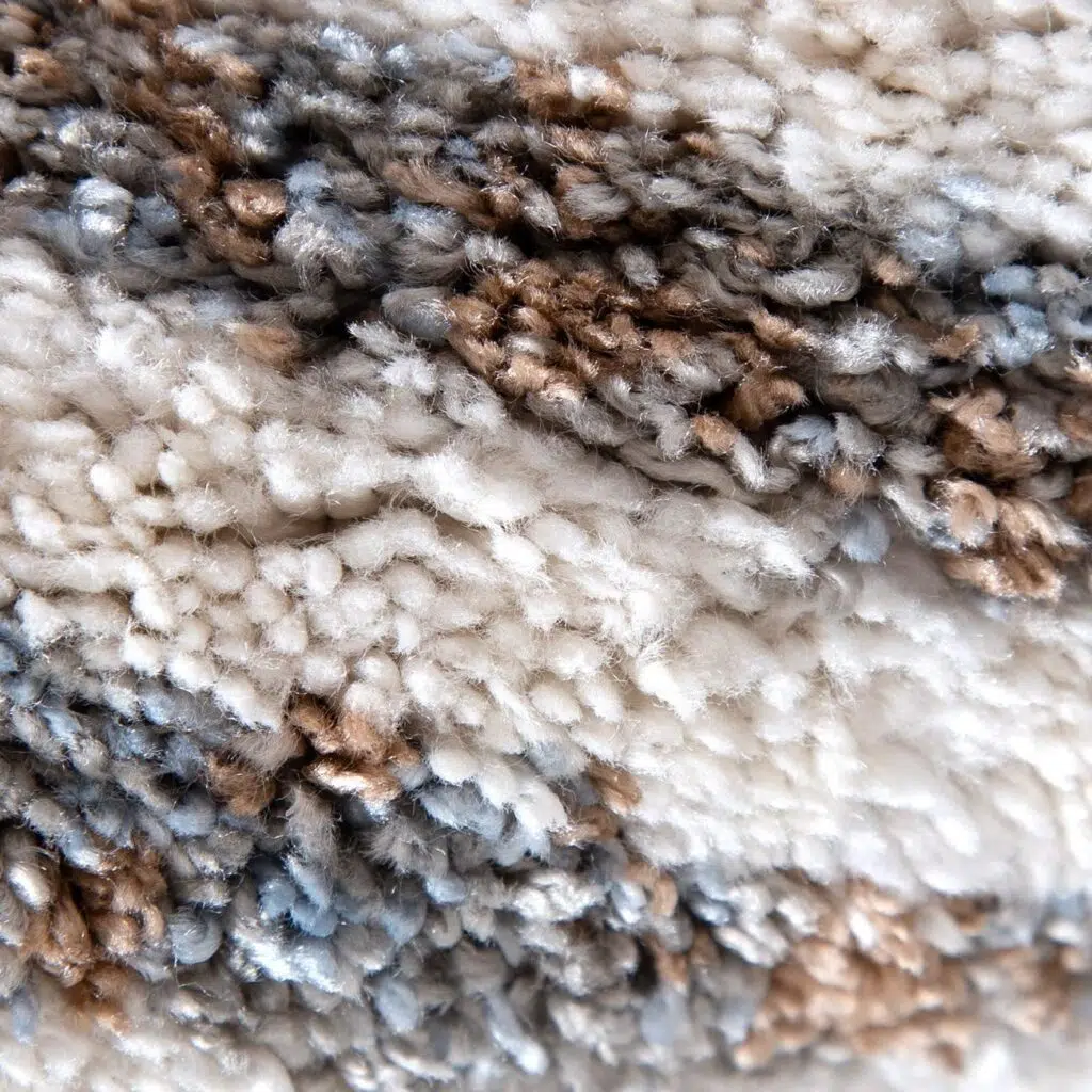 Turkish geometric polyester rug with plush comfort and durable design