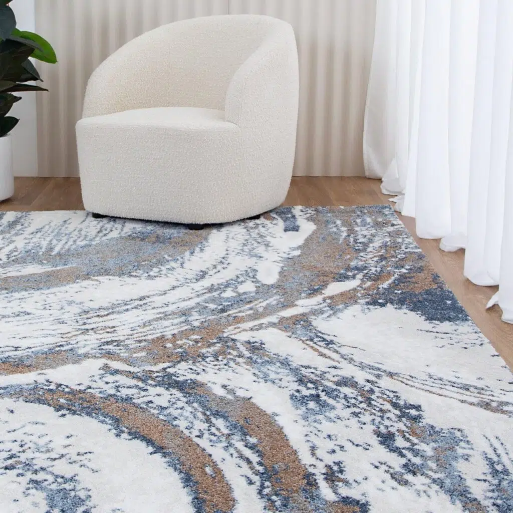 Turkish weaving 15mm high pile luxury polyester rug with geometric patterns