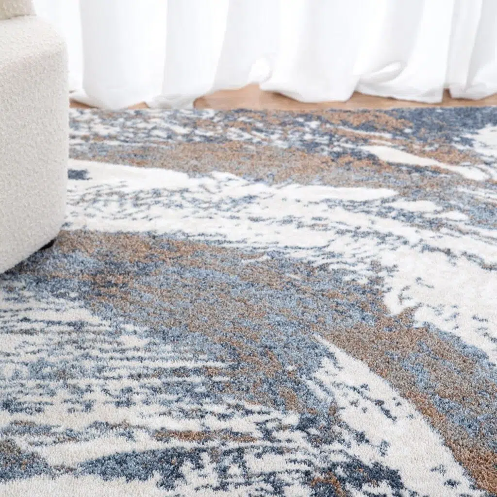 Grace Abstract Elegance 15mm Polyester Rug Turkish Weaving