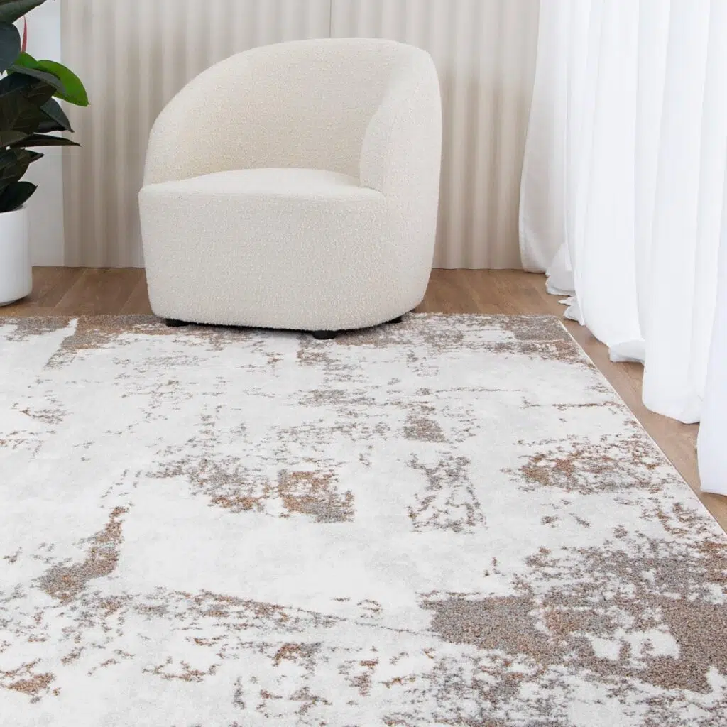 Turkish Artistry Elegant Polyester Rug 15mm Thickness Soft Comfort