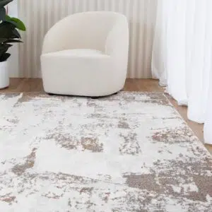 Turkish Artistry Elegant Polyester Rug 15mm Thickness Soft Comfort