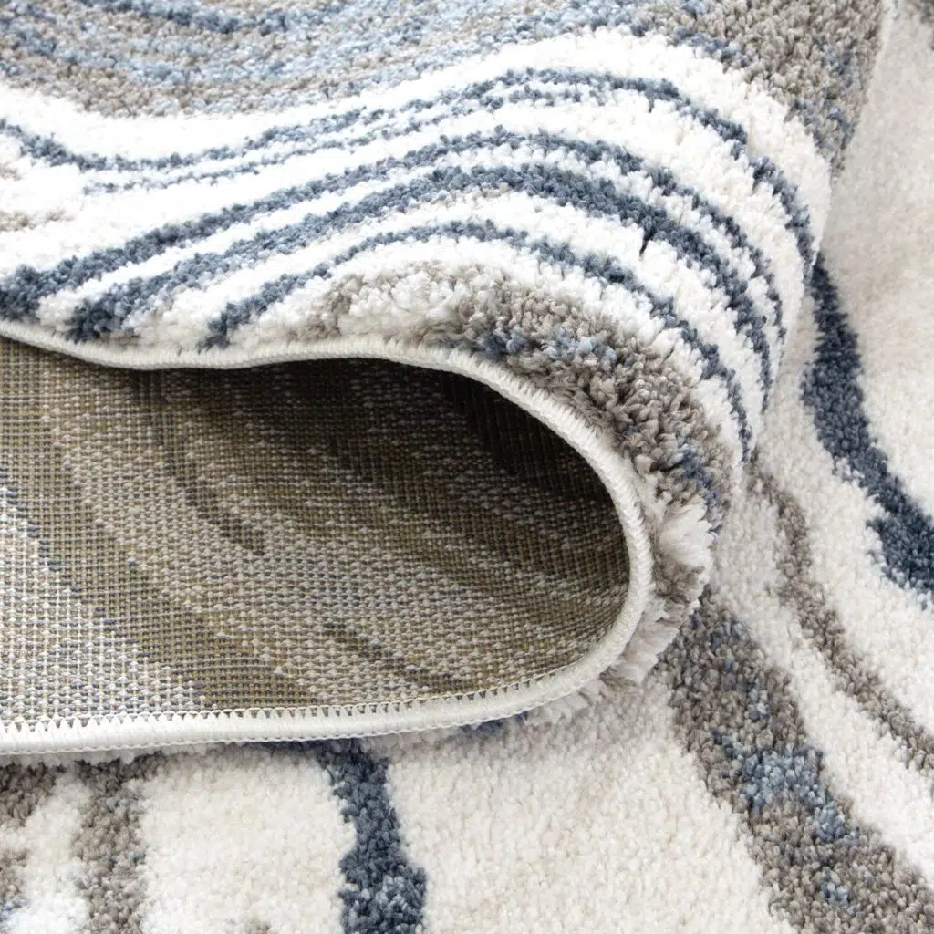 luxurious 15mm thick high-density polyester rug with Turkish weaving and neutral color for durable, anti-slip comfort