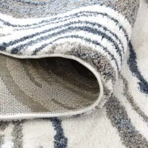 luxurious 15mm thick high-density polyester rug with Turkish weaving and neutral color for durable, anti-slip comfort