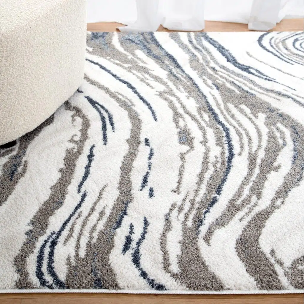 Luxurious Polyester Rug with Turkish Artistry and Anti-Slip Design