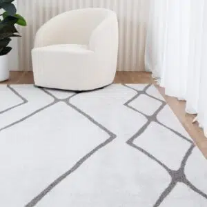 Luxurious 15mm Pile Turkish Artistic Polyester Rug Durable Modern Design