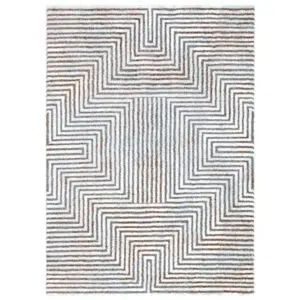 Turkish Craftsmanship Geometric Polyester Rug Comfort Durable Versatile
