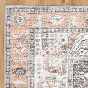Machine-Washable Eco-Friendly Rug with Nano-Coating for Busy Families