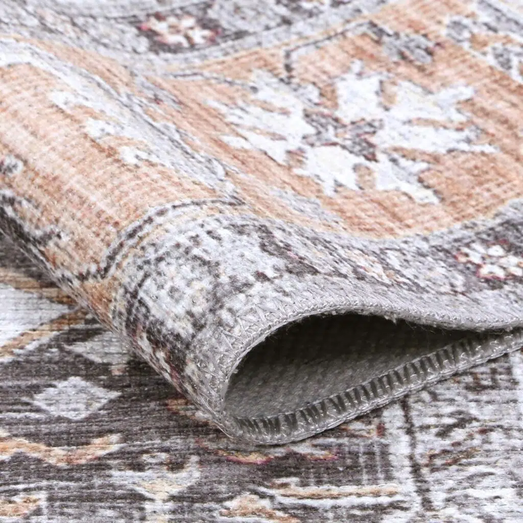 Machine-washable eco-friendly rug with durable, versatile design