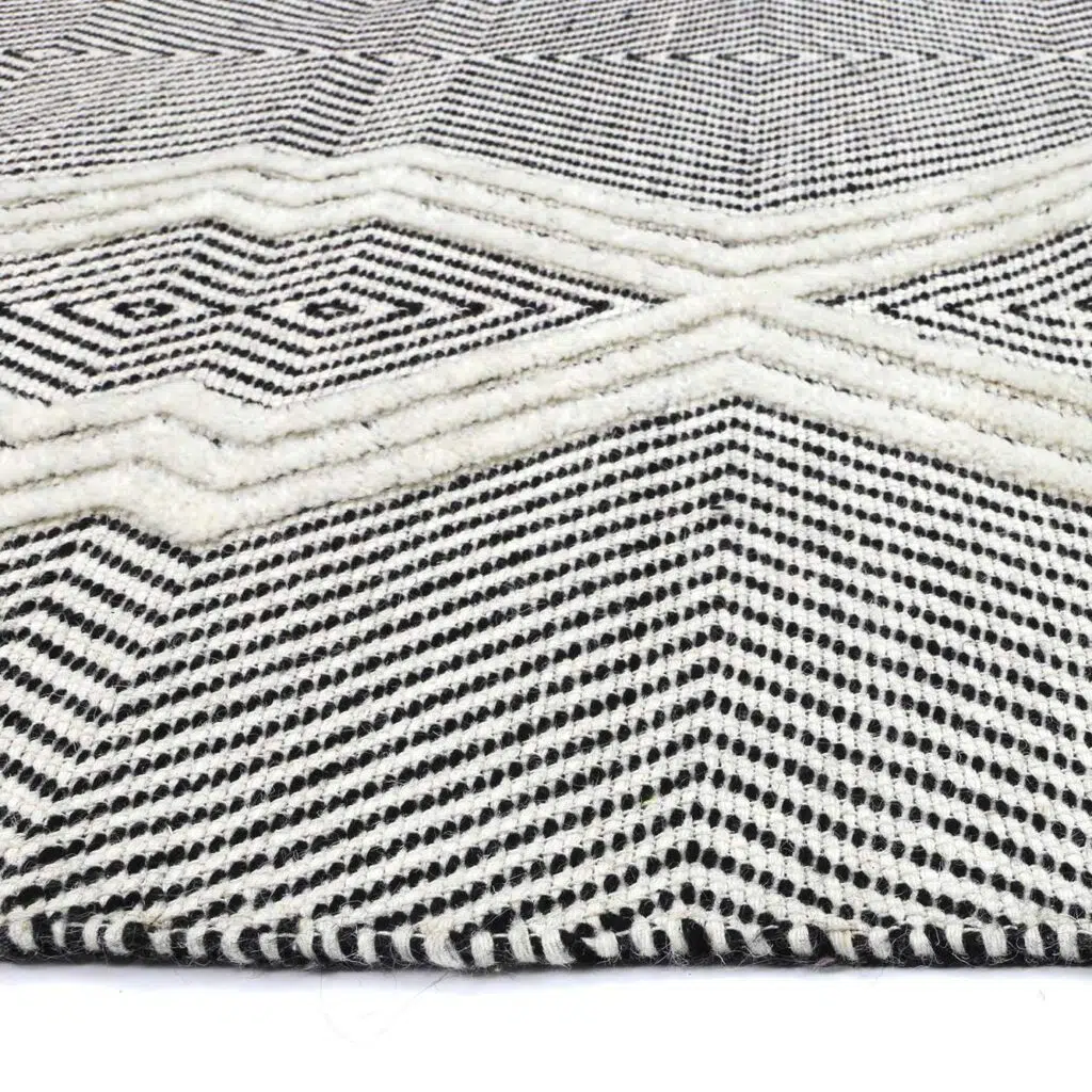 Himalaya Ivory Wool Rug Handmade Durability Anti-Slip