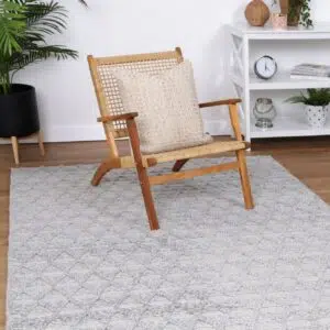 Himalaya Mosaic Tribal Grey Wool Rug - Timeless Design with Subtle Elegance, Comfortable for Active Spaces