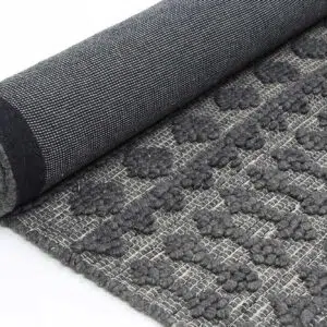 Himalaya Fine Tribal Grey Wool Rug - Handwoven, Wool & Polyester, Durable & Comfortable