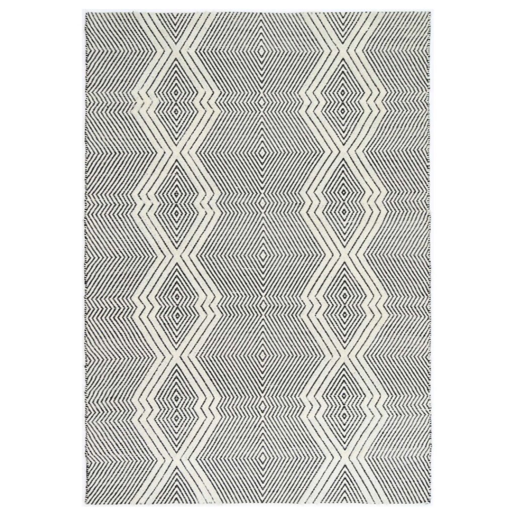 Himalaya Tribal Wool Rug, Natural Tones, Soft Texture, Handmade, Anti-Slip Underlay