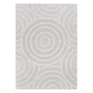 Les Nomades Ellipse Light Grey Wool Rug - Earthy Sophistication, Modern Design, Luxurious Texture, Handcrafted Quality