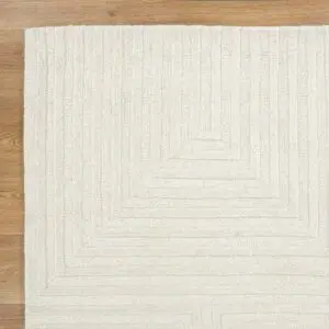 natural wool rug with organic patterns for modern living