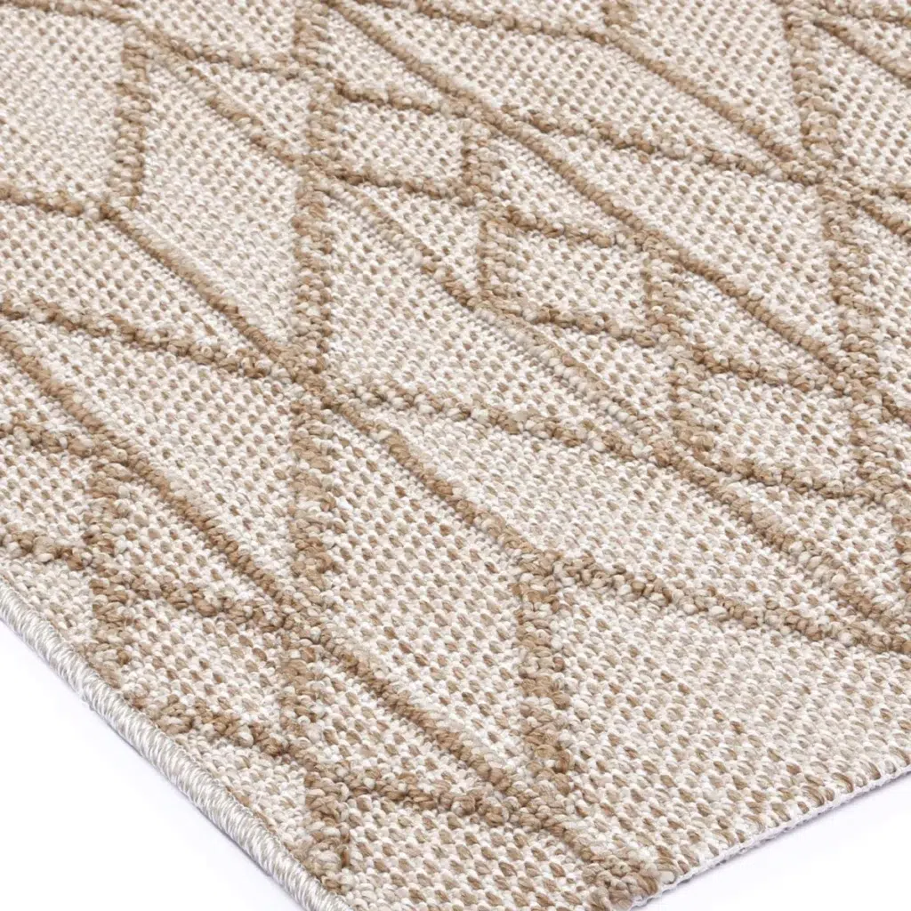 Beige indoor outdoor Maldives Gaia rug durable design for versatile stylish living spaces Falklands collection