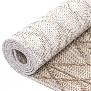 Maldives Gaia indoor outdoor beige rug durable design for versatile spaces