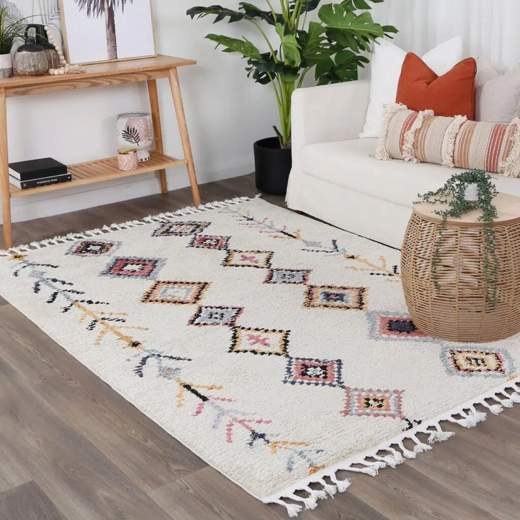 Tribal Ash Rug Morocco | Soft Plush Modern Design, Durable Maintenance