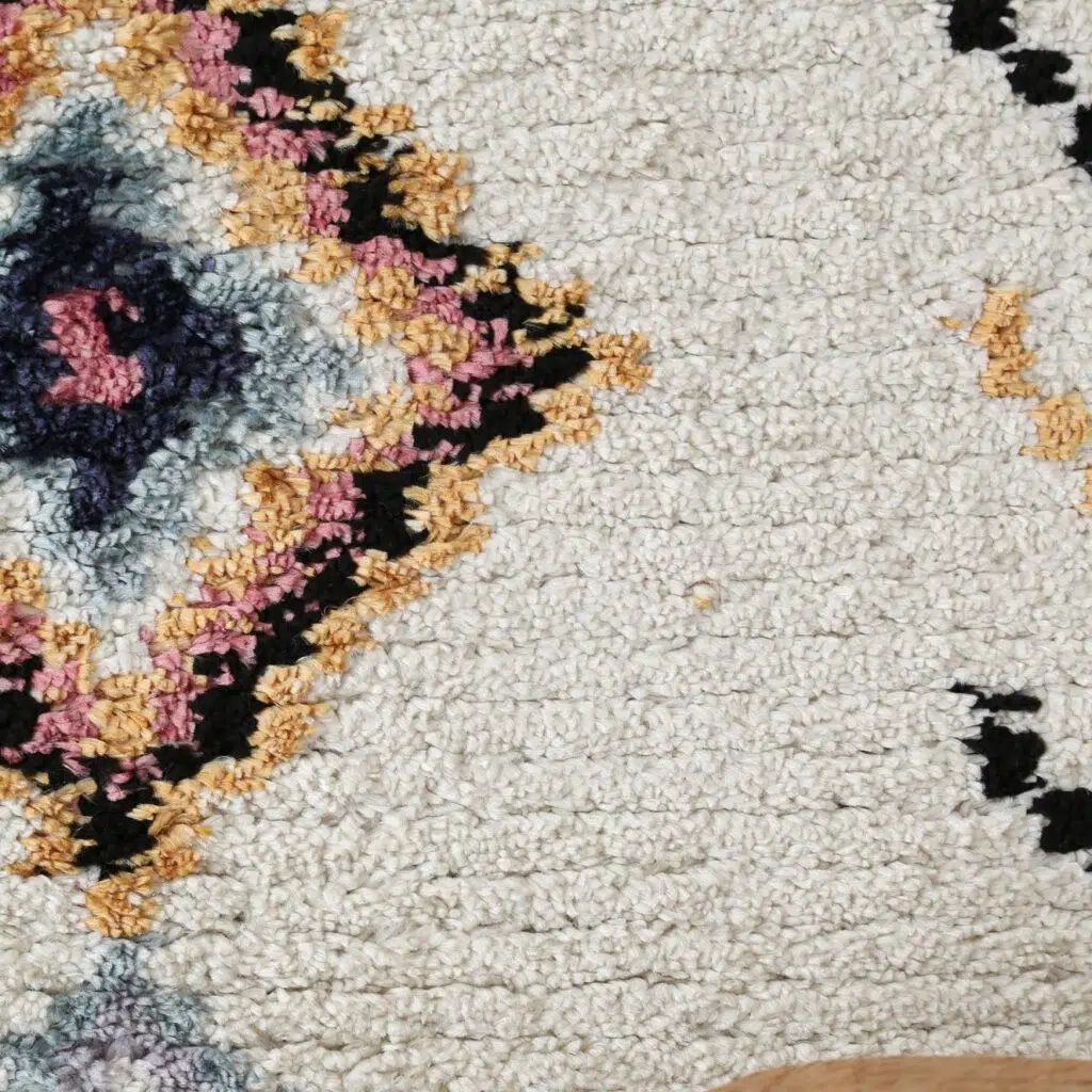 Soft Moroccan Tribal Ash Rug with Sleek Modern Design