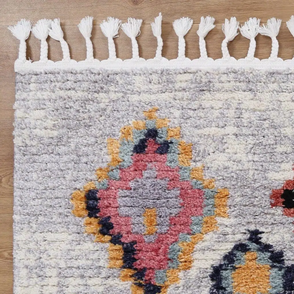 Tribal Ash Rug Morocco - Soft plush shag rug with durable design for modern living
