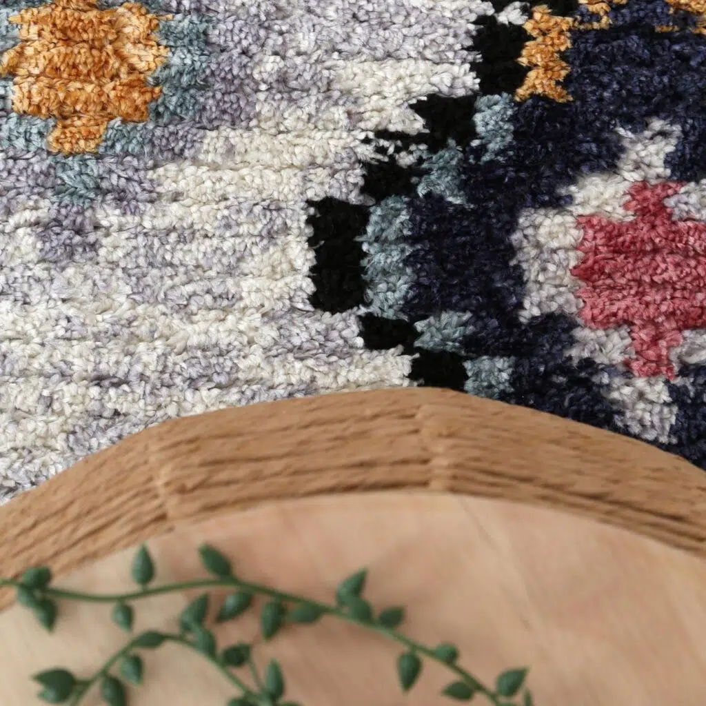 High-Pile Ash Moroccan Rug, Soft Comfort, Modern Durable