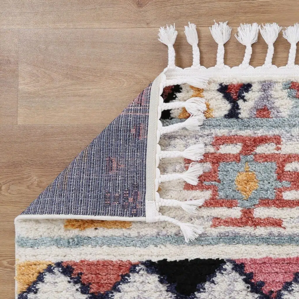 Ultra-Soft Shag Pile | High-Density Polyester, 1.2-Inch Pile Height, Durable & Versatile Rug with Moroccan Design