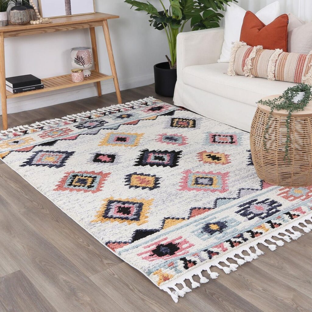 Ultra-Soft Shag Pile Rug with Durable Design for Cozy Comfort and Versatile Use