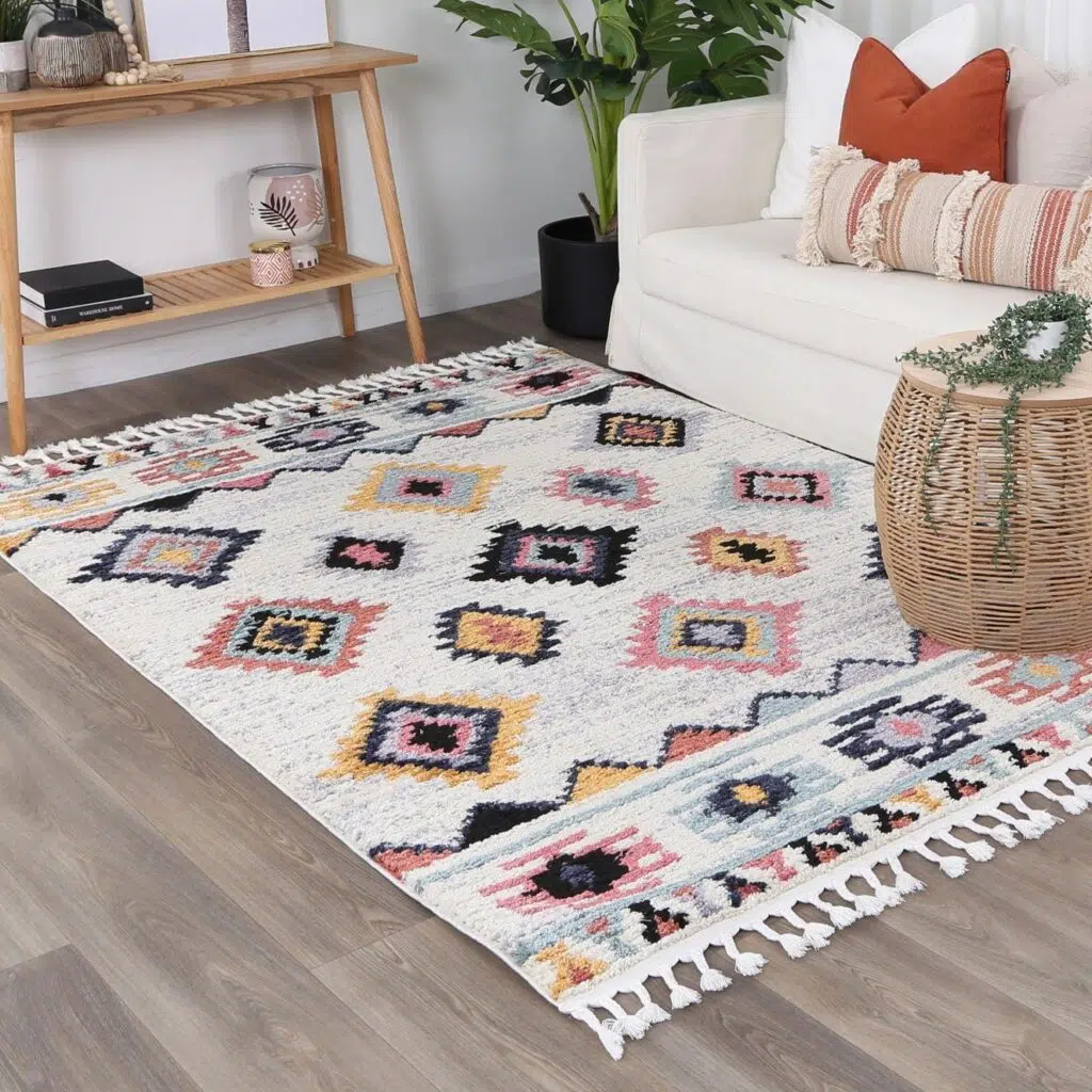 Ultra-Soft Shag Pile Rug with Durable Design for Cozy Comfort and Versatile Use