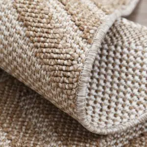 Modern Indoor/Outdoor Beige Rug (Polypropylene, Durable Tribal Pattern)