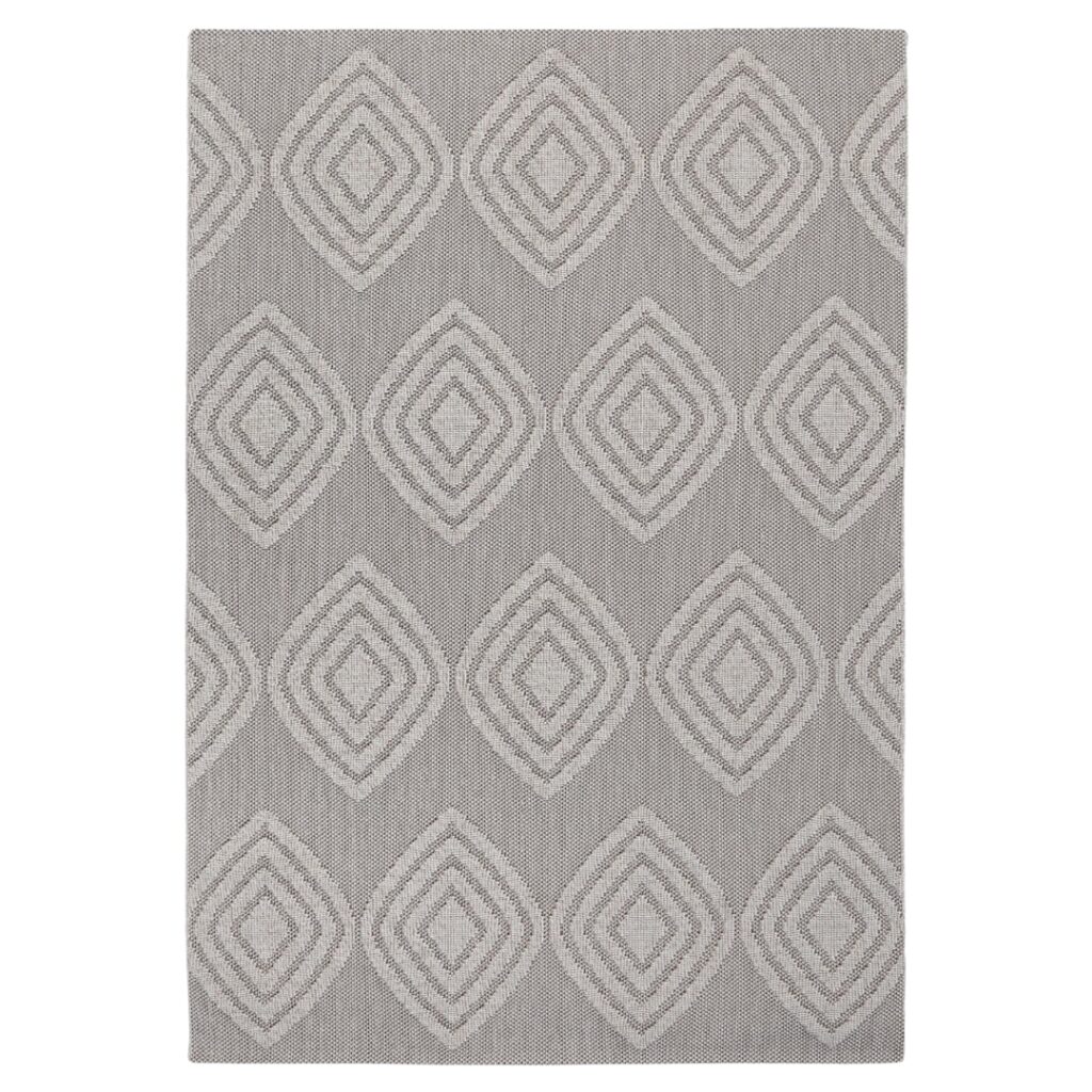Modern Indoor/Outdoor Brown Rug UV-resistant Durable Tribal Patterns