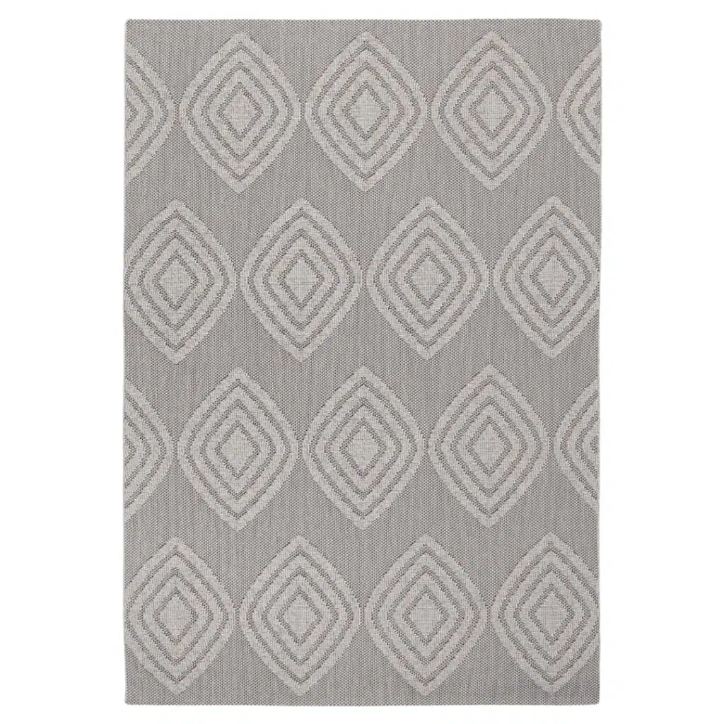 Modern Indoor/Outdoor Brown Rug UV-resistant Durable Tribal Patterns