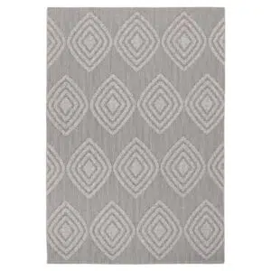 Modern Indoor/Outdoor Brown Rug UV-resistant Durable Tribal Patterns