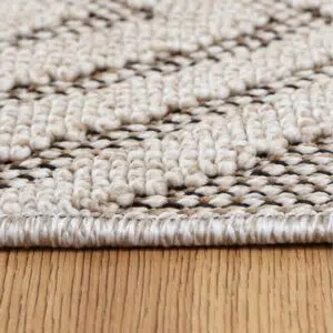 Modern Indoor/Outdoor Brown Rug UV-resistant Polypropylene 6mm Pile