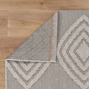 Modern Indoor/Outdoor Brown Rug Durable Textured Patterns