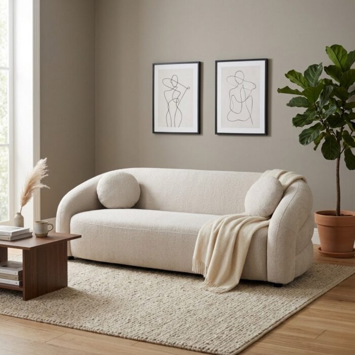 Mira 3 Seater Sofa in modern living room setting
