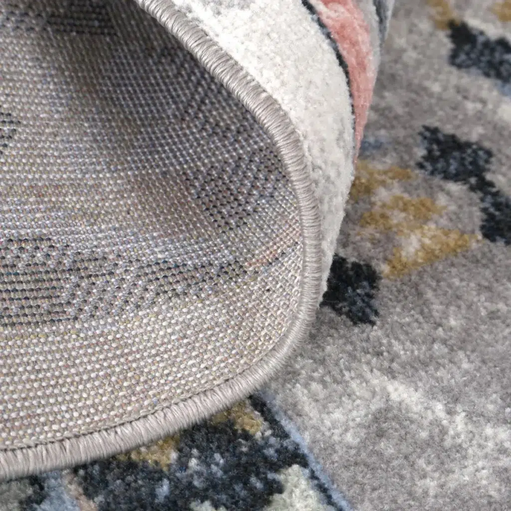 Timeless Oporto Colombo Multi Tribal Soft Rug with distressed designs and neutral tones for modern interiors