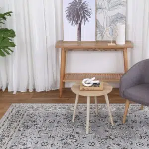 Oporto Hamburg Grey Traditional Soft Rug - Distressed Transitions & Modern Abstract Patterns, Neutral Tones, Muted Blues, Soft Blush Accents, Warm Creams, Versatile Dimensions, Turkish Premium Polyester, Durability, Textured Aesthetic, Colorfast