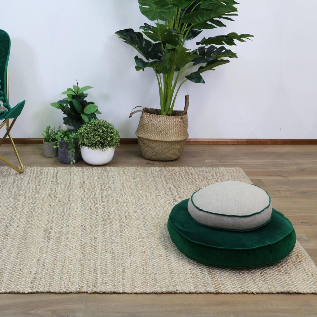 Jute Flatweave Rug | Scandinavian Design, Low-Maint, Custom Sizes