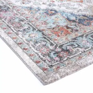 Salsa Yanet Ivory Multi Rug dancing charm vibrant design living room bedroom office easy clean sizes 160x230cm 200x290cm Turkish made soft durable