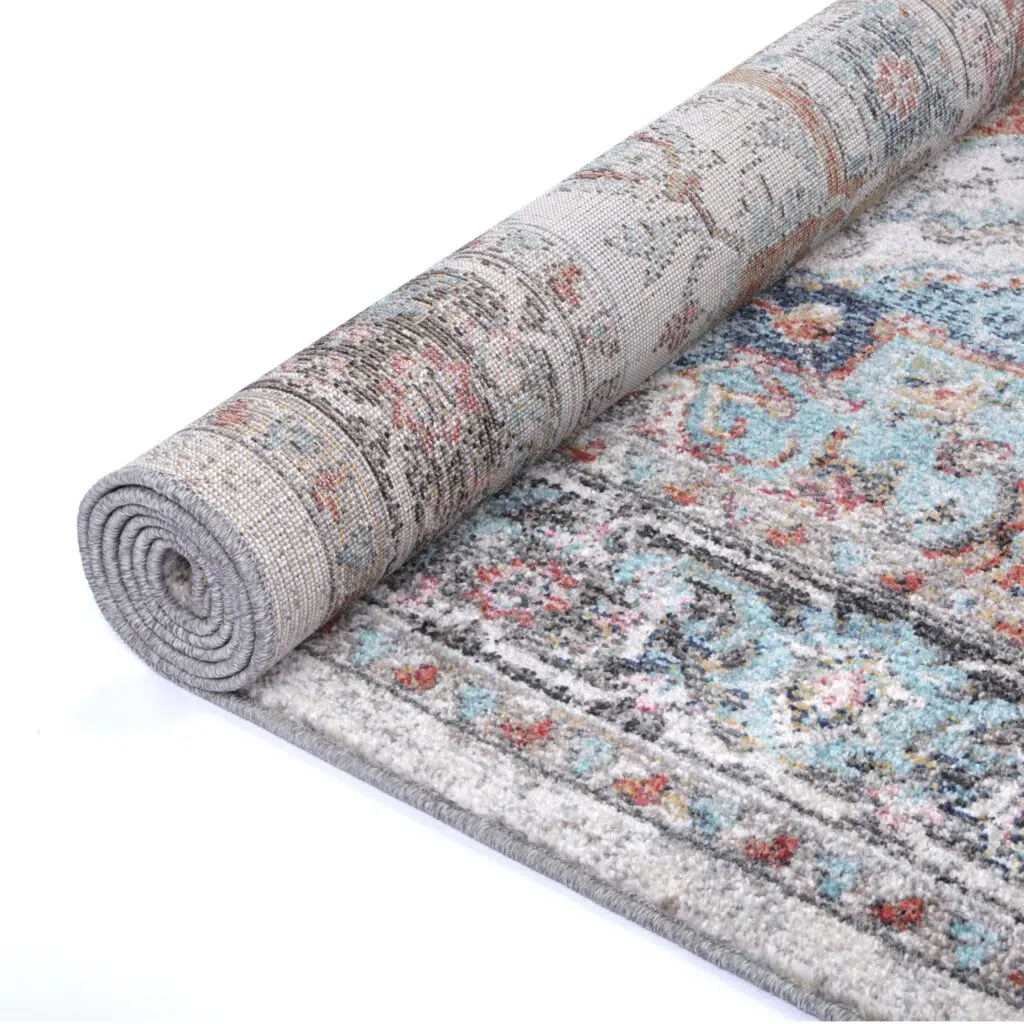 Salsa Yanet Ivory & Multi Rug - Turkish Polypropylene Rug Power-Loomed 11mm Pile