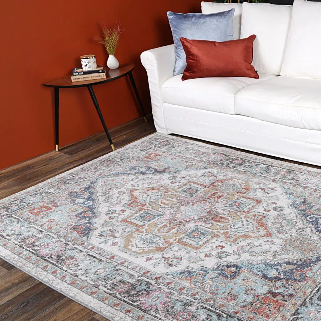 Salsa Rug Ivory Multi | Dance in Living Room | Turkish Crafted, Durable, Versatile Sizes