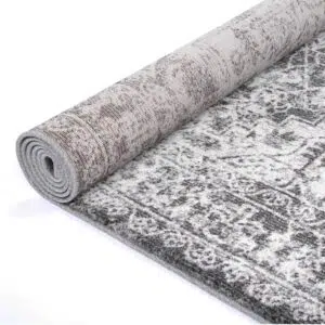 Salsa Carine Ivory Grey Transitional Rug durable polypropylene handmade Turkish craftsmanship perfect size shape selection modern elegant design power loomed construction