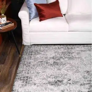 Salsa Carine Ivory Grey Transitional Rug durable polypropylene handmade Turkish craftsmanship perfect size shape selection for any interior style