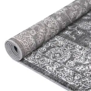 Salsa Dorian Grey Transitional Rug available sizes rectangular round shape options power loomed durable polypropylene Turkish craftsmanship soft luxurious feel perfect for living room office space