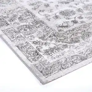 Salsa Serena Grey Ivory Rug - Available Sizes & Shapes, Polypropylene in Turkey, 11mm Pile