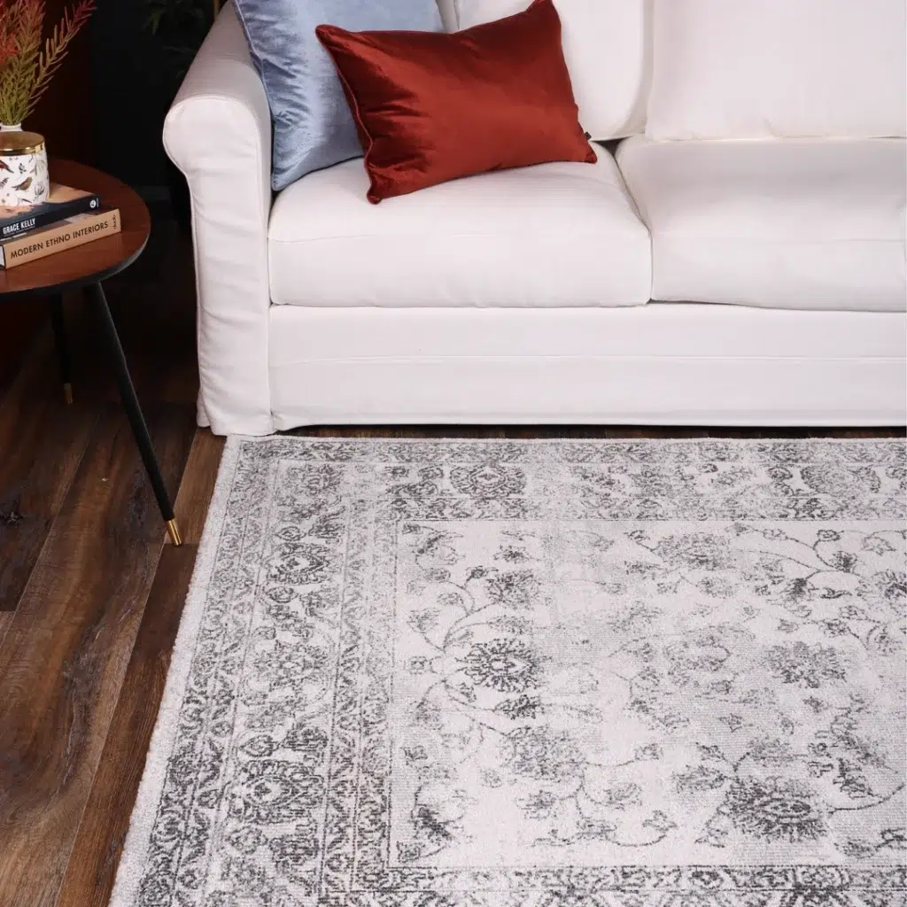 Salsa Serena Grey & Ivory Rug (Polypropylene, Turkey-made, Various Sizes)