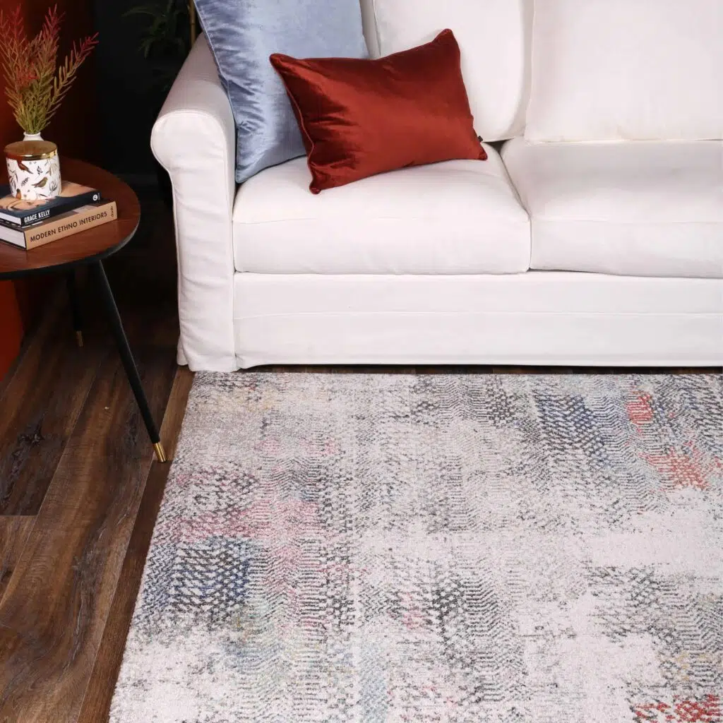 Stylish Ernesto Grey Terracotta Tribal Rug versatile dimensions modern aesthetics practical comfort durable polypropylene