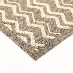 Sisalo Brown Beige Cream Geometric Rug Modern Living Low Maintenance Durable Timeless Design